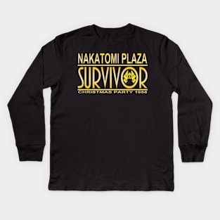 Nakatomi plaza survivor Kids Long Sleeve T-Shirt